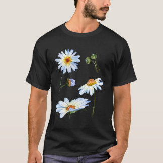 Daisy Blume Motif für botanische Skizze T-Shirt