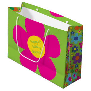 Daisy Blume Niedlich farbenfroh 1. Geburtstag Part Große Geschenktüte