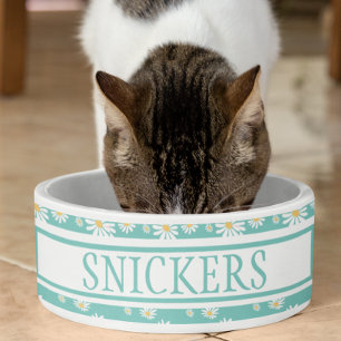 Daisy Blume Niedlicher Personalisierter Name Napf