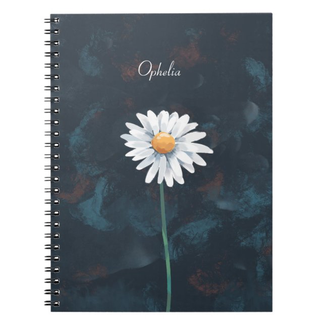 Daisy Blume Notebook - Blumenbilder-Design Notizblock (Vorderseite)