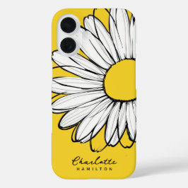 Daisy Blume Personalisiert Name iPhone 16 Hülle