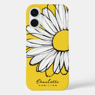 Daisy Blume Personalisiert Name iPhone 16 Hülle