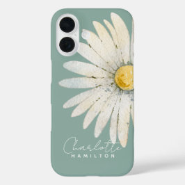 Daisy Blume Personalisiert Name iPhone 16 Hülle