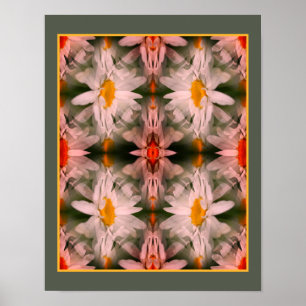 Daisy Blume Petals Multiplizieren Abstrakt Poster
