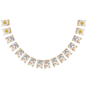 Daisy Blume Rainbow Erster Geburtstag Jagdfahnen Wimpelkette