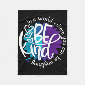 Daisy Blume Seid Kind Suizidprävention Bewusstsein Fleecedecke