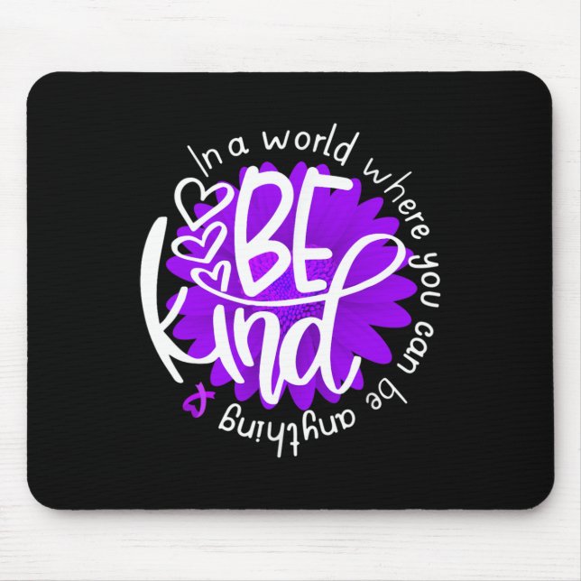 Daisy Blume Seien eine nette Lila Überdosierung Mousepad (Vorne)