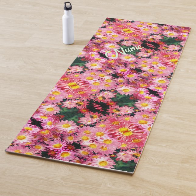 Daisy Blume und Hummeln Personalisiert Yogamatte (Beispiel)