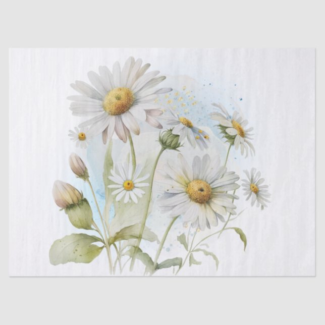 Daisy Blume Wassercolor Seidenpapier (Vorderseite)