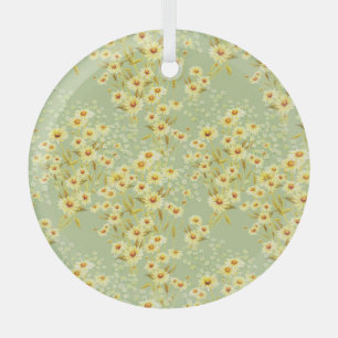 Daisy Blume: Wasserfarbenfroh, nahtlos. Ornament Aus Glas