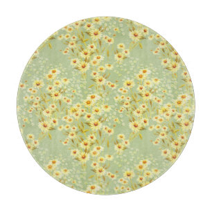 Daisy Blume: Wasserfarbenfroh, nahtlos. Schneidebrett