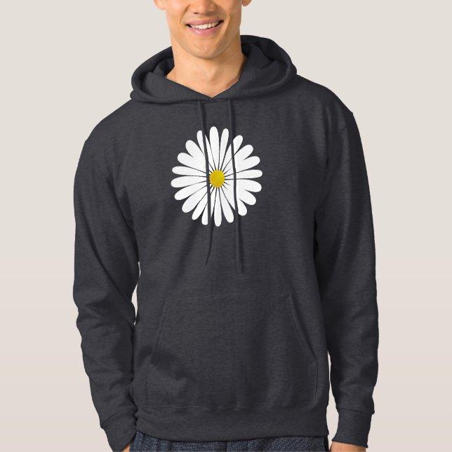 Daisy-Blume, weiße Blume, weiße Daisy, Blumenstrau Hoodie (Vorderseite)