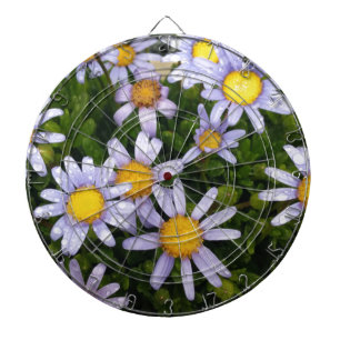 Daisy-Blume, weißgelbe Blume, Naturmilch Dartscheibe