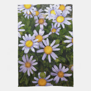 Daisy-Blume, weißgelbe Blume, Naturmilch Küchentuch