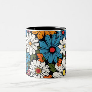Daisy-Blume Zweifarbige Tasse