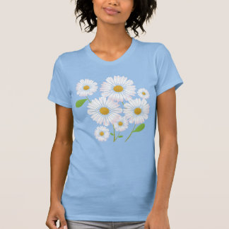 Daisy Blumen-Druck-Dame-Shirt gib T-Shirt