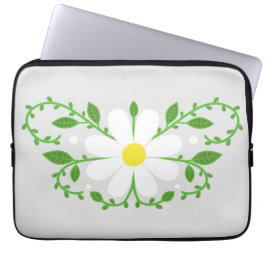 Daisy-Blumenmuster Laptopschutzhülle