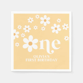 Daisy Blumenzwiebeln 1. Geburtstagsnapkins Serviette