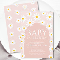 Daisy Boho Baby in Bloom Pink Babydusche