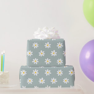 Daisy Boho Floral Geschenkpapier