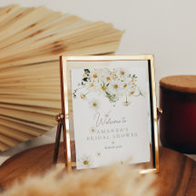 Daisy Boho Wildblume Moderne Bridal Willkommen