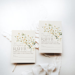 Daisy Boho Wildblume Rustic Baby Shower Begleitkarte