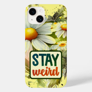 Daisy Botanischer Garten "Bleibe Weird" Case-Mate iPhone 14 Hülle