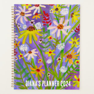 Daisy Bouquet Blume Blooms Floral Lila CUSTOM Planer