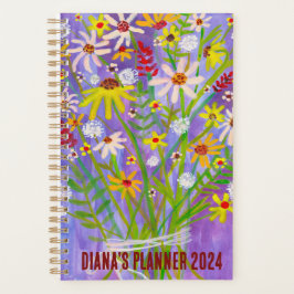 Daisy Bouquet Blume Blooms Floral Lila CUSTOM Planer
