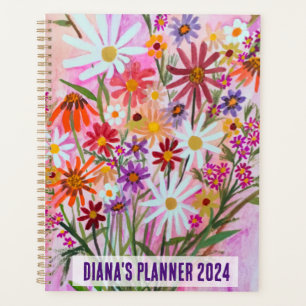 Daisy Bouquet Blume Blooms Floral Pink CUSTOM Planer