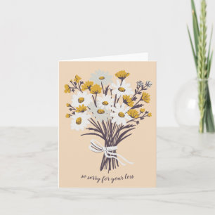 Daisy Bouquet CUSTOM Zeichnend Beileid Karte