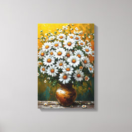 Daisy Bouquet Floral Art zum Wohlfühlen Leinwanddruck