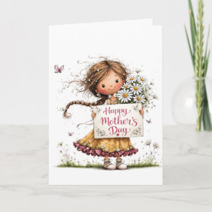 Daisy Bouquet „Happy Mother’s Day“-Karte Karte