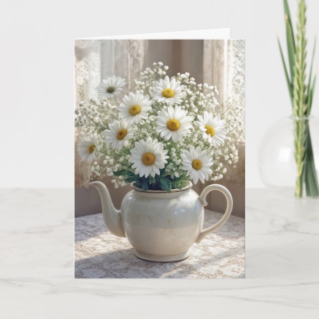 Daisy Bouquet Thinking of You Karte (Vorderseite)