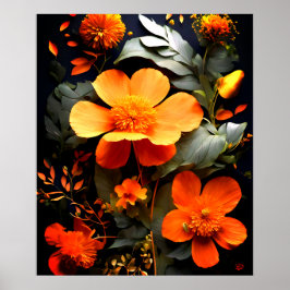 Daisy Bouquet über das Poster "Gouache Painting Ar