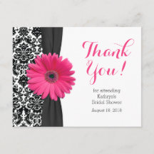 Daisy Brautparty Danke-Card | Damask Gerber