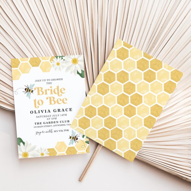 Daisy Bride to Bee Bridal Dusche Einladung (Von Creator hochgeladen)