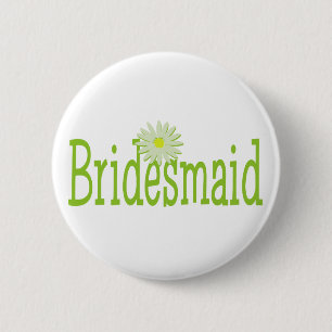 Daisy Bridesmaid Button