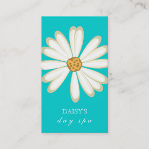 Daisy Business Card Türkis Blue Visitenkarte