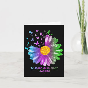 Daisy Butterfly Metastatic Breast Cancer Awareness Karte