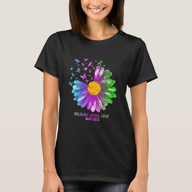 Daisy Butterfly Metastatic Breast Cancer T-Shirt (Vorderseite)