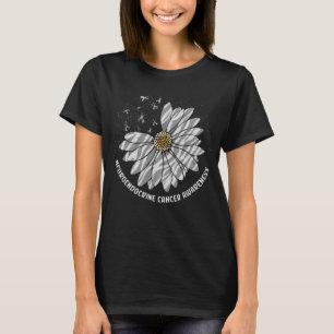 Daisy Butterfly Zebra Ribbon Neuroendokrin Krebs T-Shirt