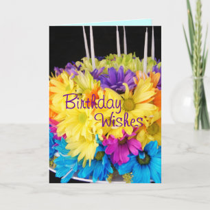 Daisy Cake Birthday-Karte anpassen Karte