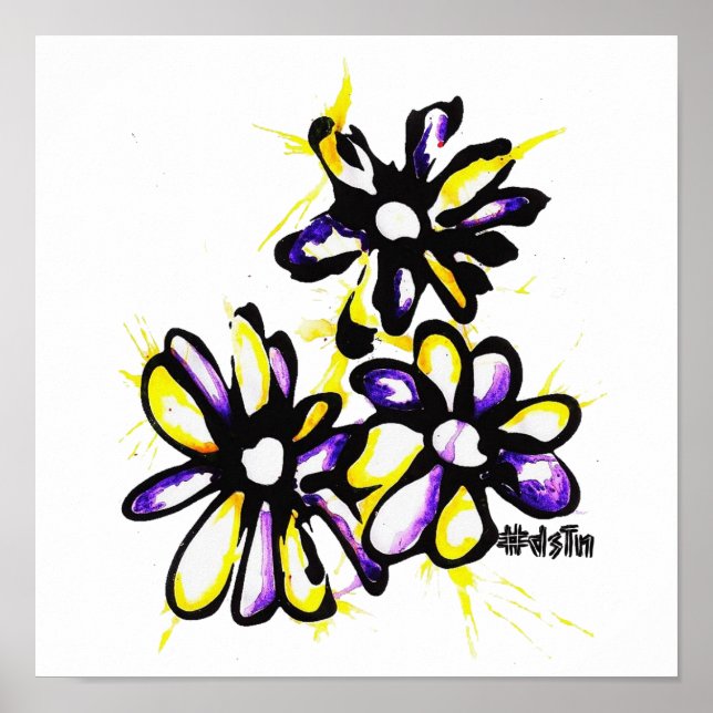 Daisy Canvas Print Poster (Vorne)