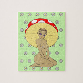 Daisy Cap Mushroom Princess Puzzle