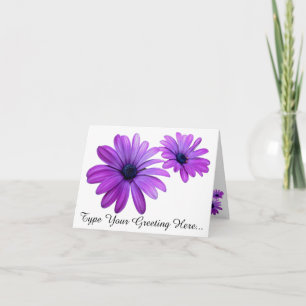 Daisy Card Rosa Blume Benutzerdefinierte Daisy-Mit Karte