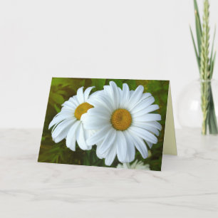Daisy Card Wild Blume Benutzerdefinierte Grußkarte Karte