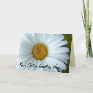 Daisy Card Wild Blume Benutzerdefinierte Grußkarte Karte
