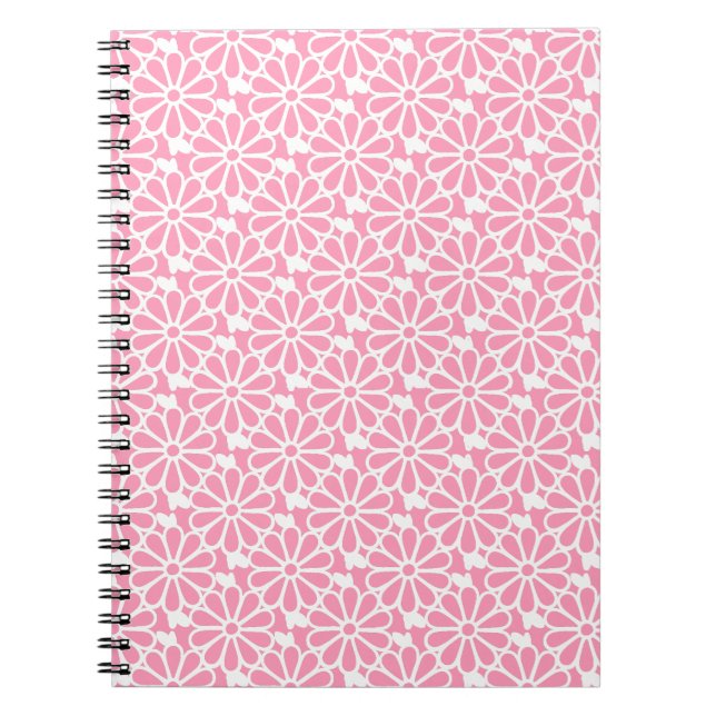 Daisy Chain - Notebook (Bright Pink) Notizblock (Vorderseite)