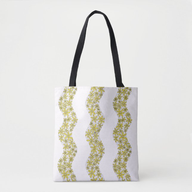 Daisy Chain Wiggly Blume Streifen gelb (Vorderseite)